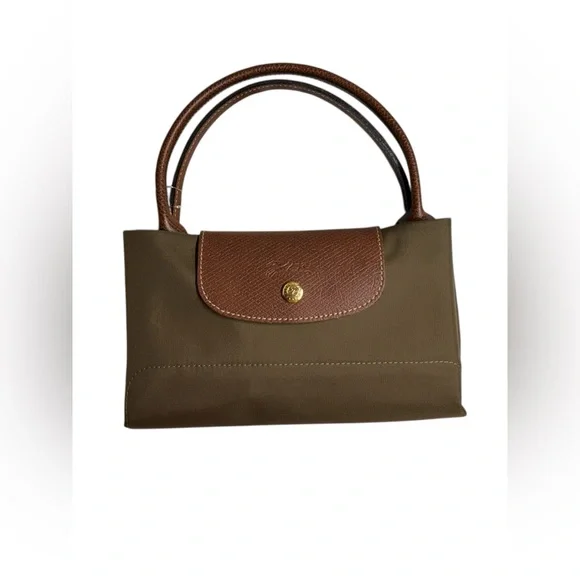 NWOT ⭐️ Longchamp ⭐️ Le Pliage Original Nylon Top Handle Bag – Khaki | Brand New - Picture 2 of 12